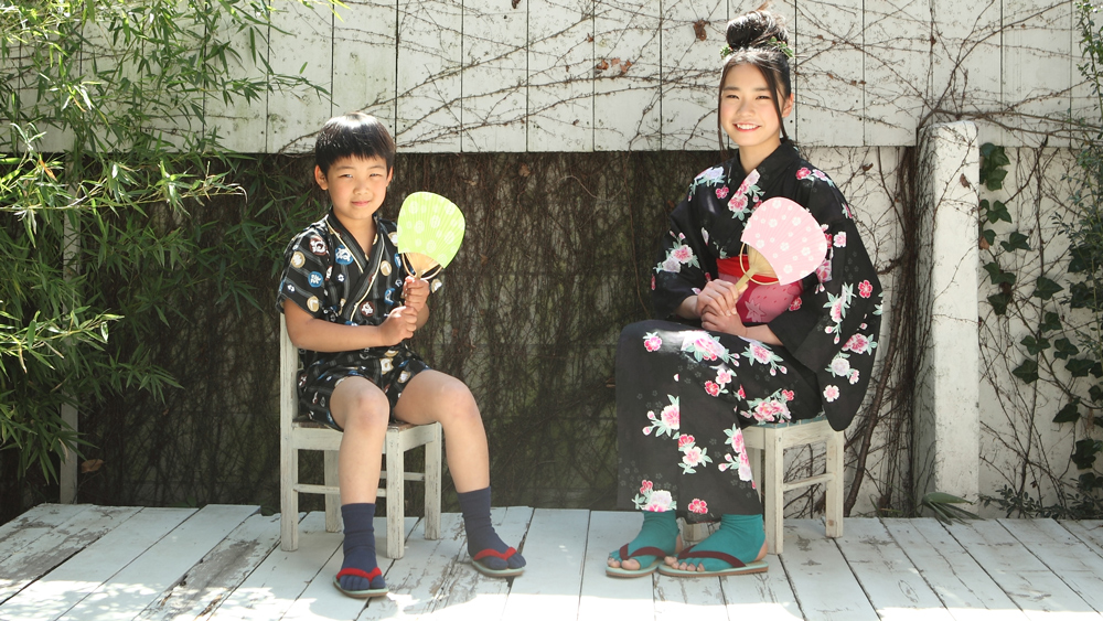 浴衣や草履に5本指ソックス